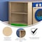 Flash Furniture Bright Beginnings Commercial Grade Wooden Kid's Two Tier Corner Kitchen Cabinet MK-ME03553-GG - alternate 10